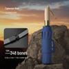348 Windproof Storm Umbrella: Extra Large, Extra Thick, Reinforced, Automatic Folding, Black Glue Sun Protection, UV-Resistant for Men and Women.