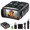 4K Nachtsichtbrille, Wiederaufladbare Digitale Nachtsicht, Fernglas für Erwachsene, 10-facher Zoom, 3-Zoll FHD-Bildschirm, Jagd & Überwachung, Sicherheit, 64GB