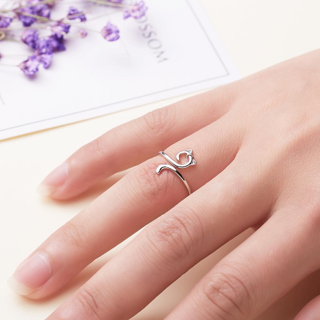 Personality Snake Finger Ring For Women Vintage Boho Punk Adjustable Simple Rings Party Engagement Wedding Jewelry Gift