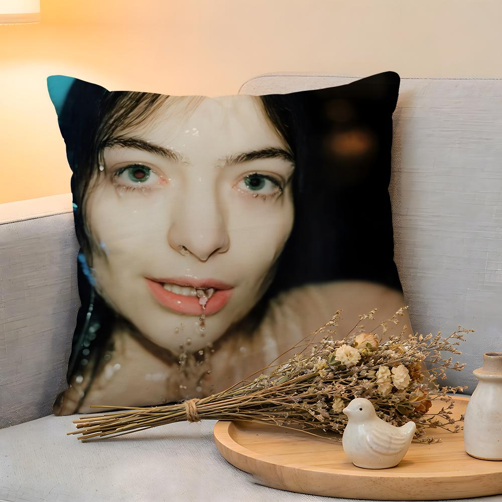 Cushion Cover Linen SkinFriendly Soft Decorative Case for Sofa Home Decor Singer lorde Pillow cover