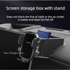For BYD Ti 7 Titanium 7 2025 2026 Car Navigation Holder Screen Fixed Storage Box Interior Modification Upgrade Parts