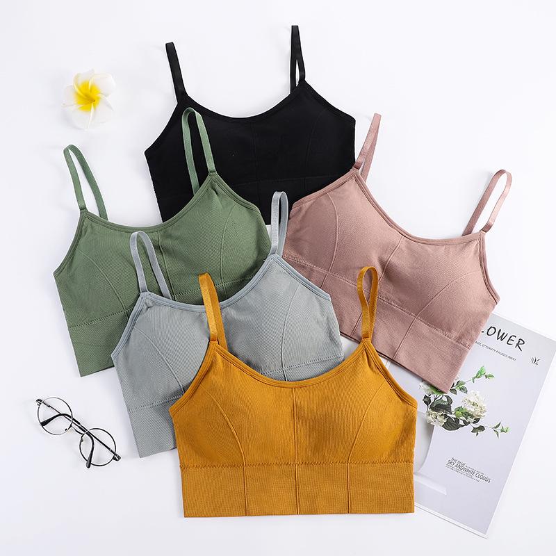 646 Seamless Strapless Camisole Bra - No Underwire, Beautiful Back Design, Anti-Exposure, with Wrap Chest Base Layer.