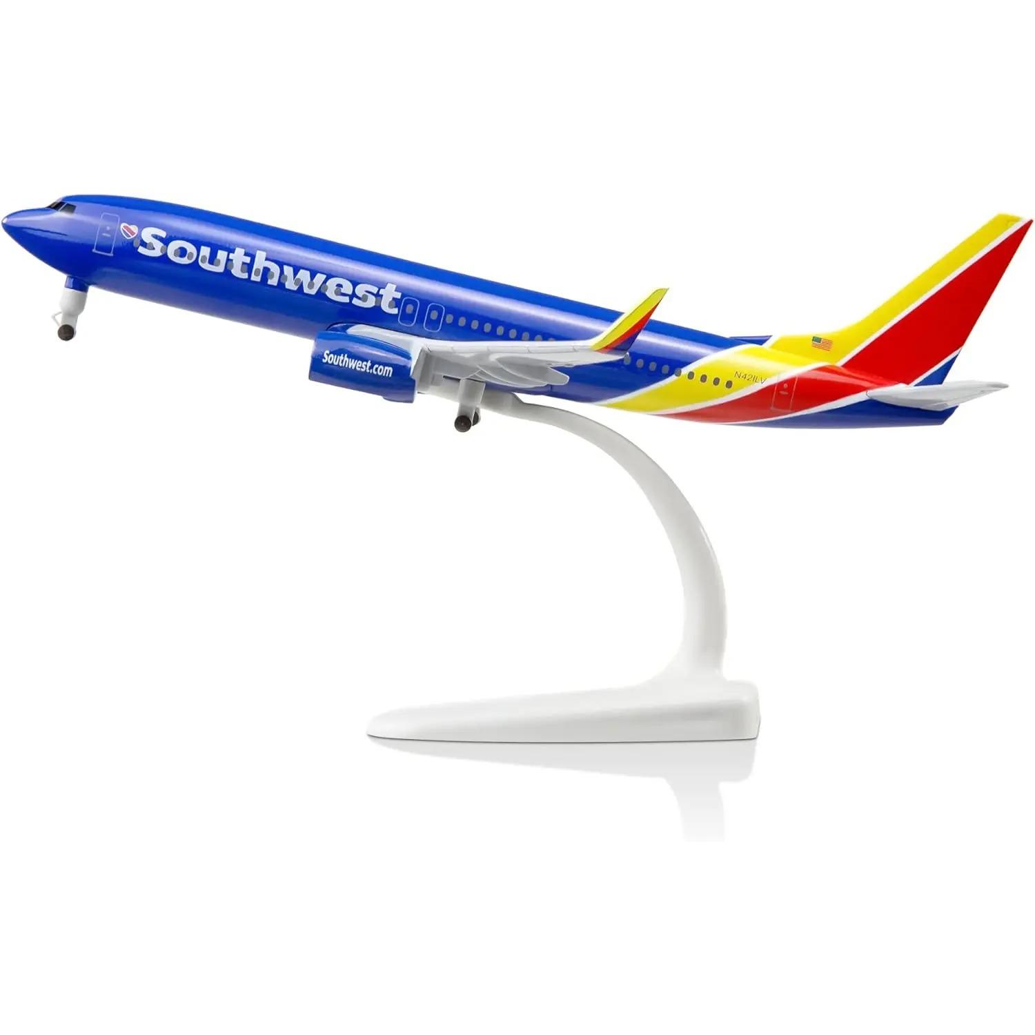 

20cm 1/300 Scale Model Plane Diecast Airplanes American Southwest Airlines B737 Model Airplane for Collections & Gifts