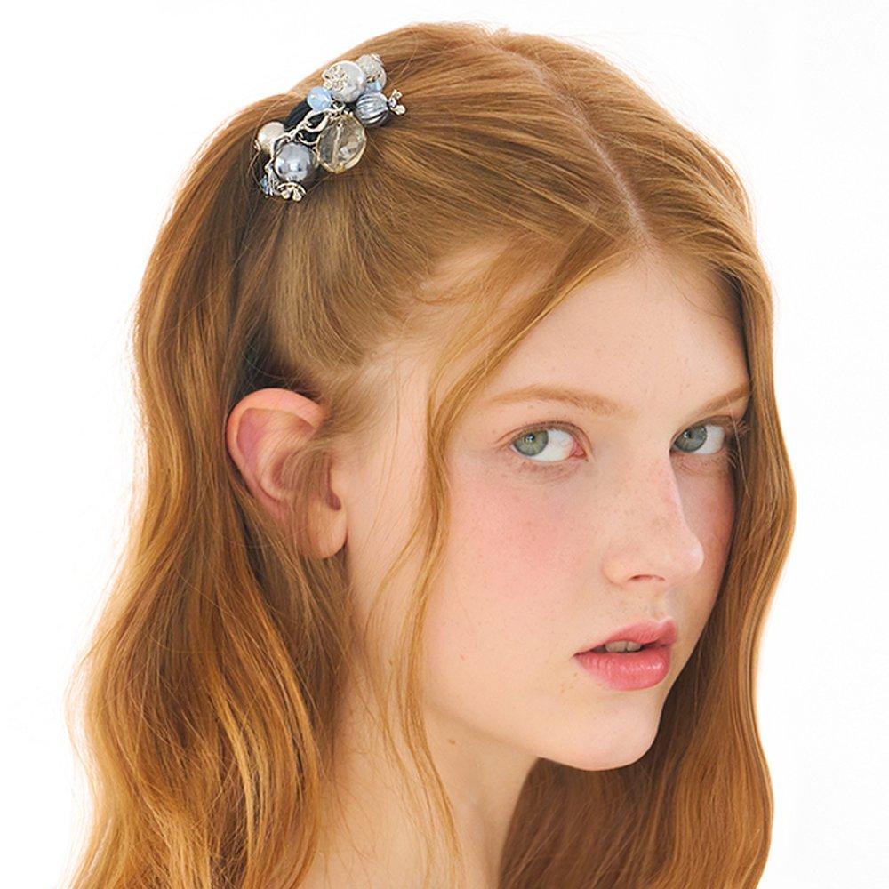 

Pastel Pearl Bead Ponytail Lfpt0757 Blue