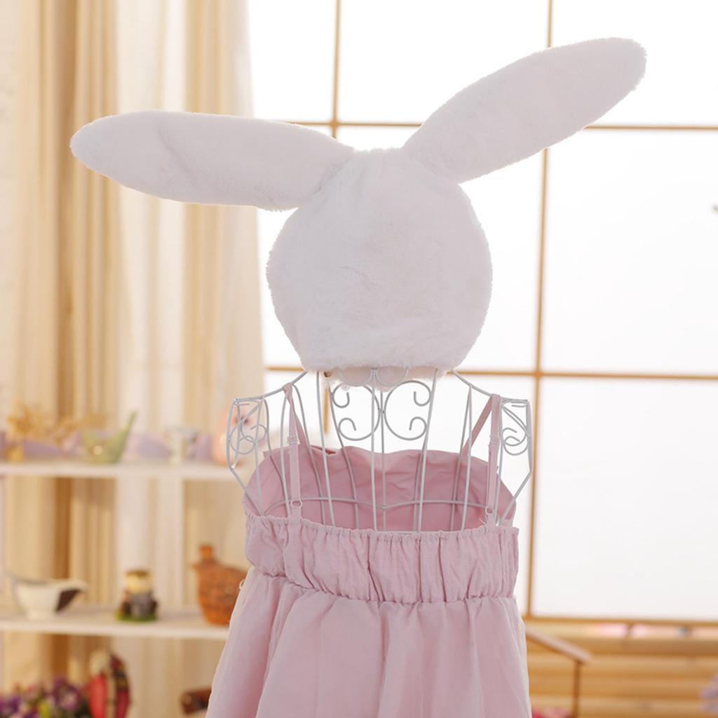 Weiche Baumwoll-Hasenohren-Kapuzenmütze für festliche Selfies 65x02 Zoll