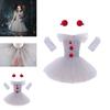 Set Vestito da Clown Principessa Scintillante per Spettacolo di Halloween per Bambini