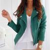 2023 European & American Slim Zipper Jacket - Women's Suede Short Coat
