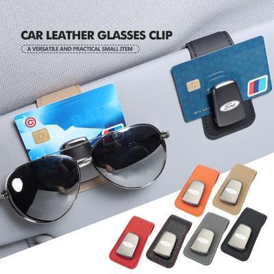 Fashion Car Sun Visor Glasses Stand Sunglasses Card Clip For Escape Ecosport Fusion Explorer Expedition Taurus