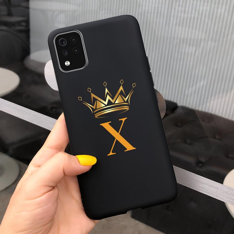 For LG K42 Case LM-K420 LM-K420H Cute Crown Letters Cover Soft TPU Shockproof Phone Case For LG K42 K 42 LGK42 Back Cover Bumper