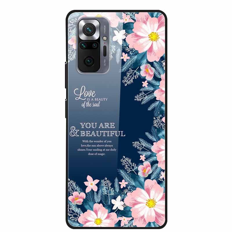 Tempered Glass Colorful Cover For Xiaomi Redmi Note 10 Pro Case Hard Shockproof Funda for Redmi Note10 / Note 10Pro Cases Shell