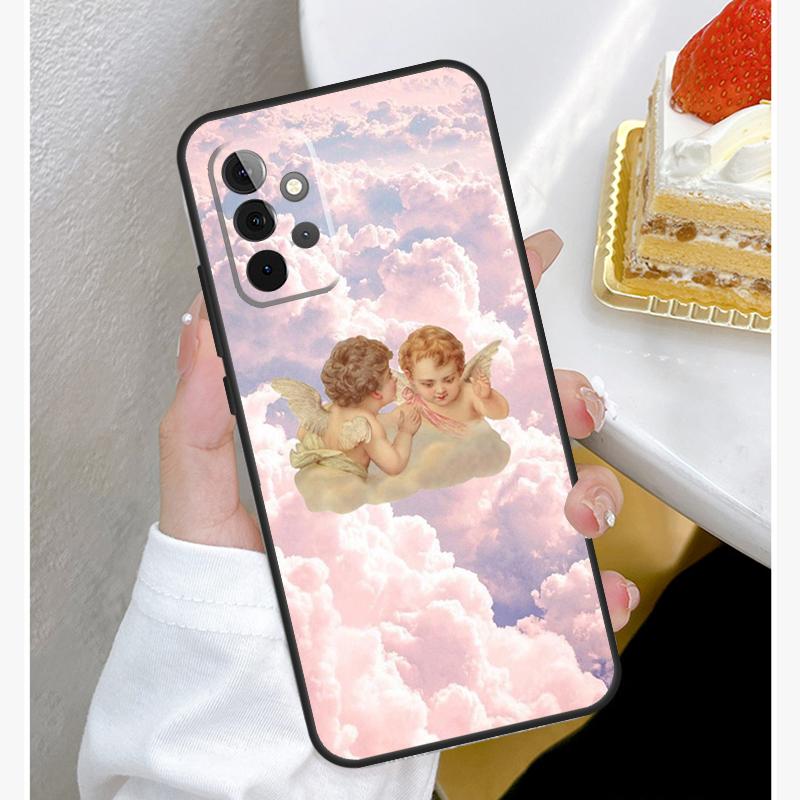 Renaissance Angel Aesthetic Case For Samsung Galaxy A55 A35 A15 A14 A34 A54 A73 A53 A33 A23 A13 A12 A32 A52 A51 Cover