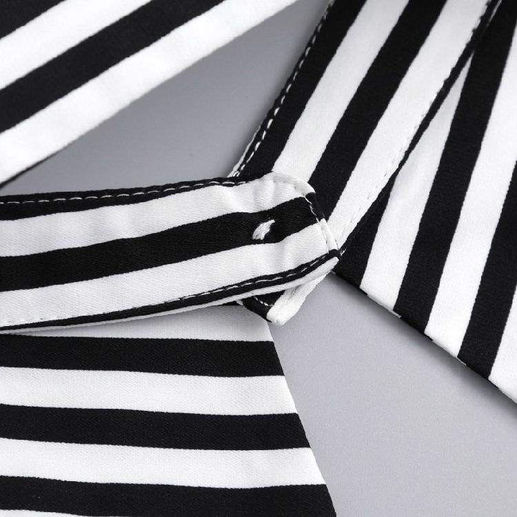 Modern Black White Striped Faux Collar Insert Detachable Collar False Lapel Blouse Collar False Collar Fashion Statement