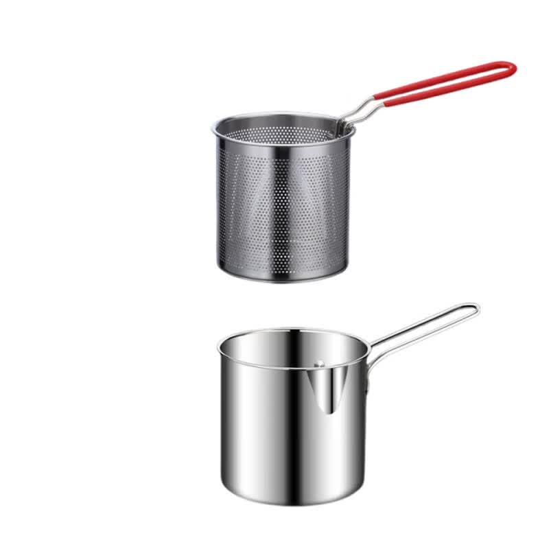 LIJIA KITCHENWARE Stainless Steel Mini Deep Fryer Pot