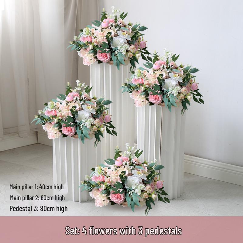 Artificial Silk Floral Centerpieces & Aisle Markers for Weddings, Events, and Displays