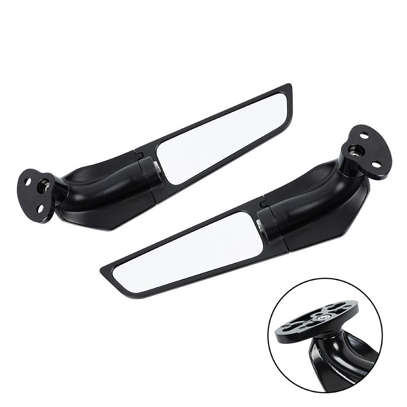 Modified Motorcycle Rearview Mirrors Wind Wing Adjustable Rotating Side Mirrors for BMW S1000RR 2009-2018