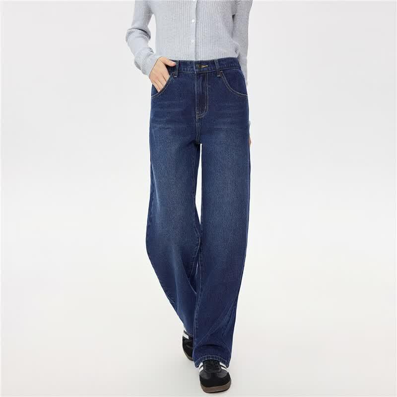 Giordano Women's Retro Straight Leg Denim Jeans