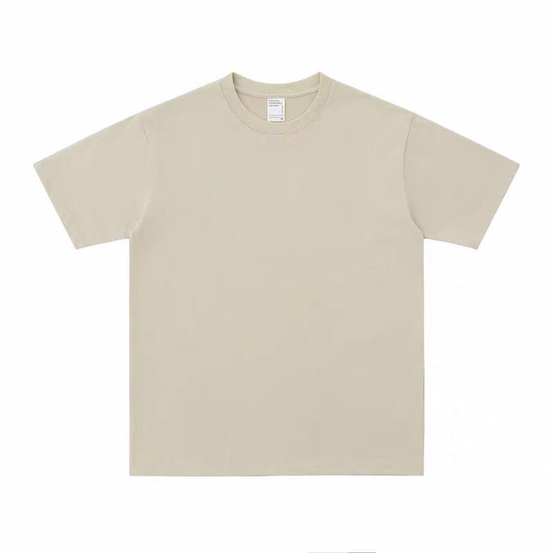 500g Combed Cotton Unisex Solid Color Short Sleeve T-Shirt
