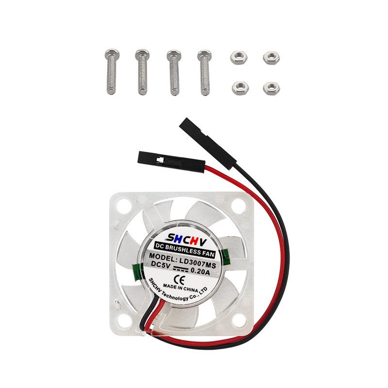 Raspberry Pi Cooling Fan with Screws for Models 4B/3B+/3B/2B