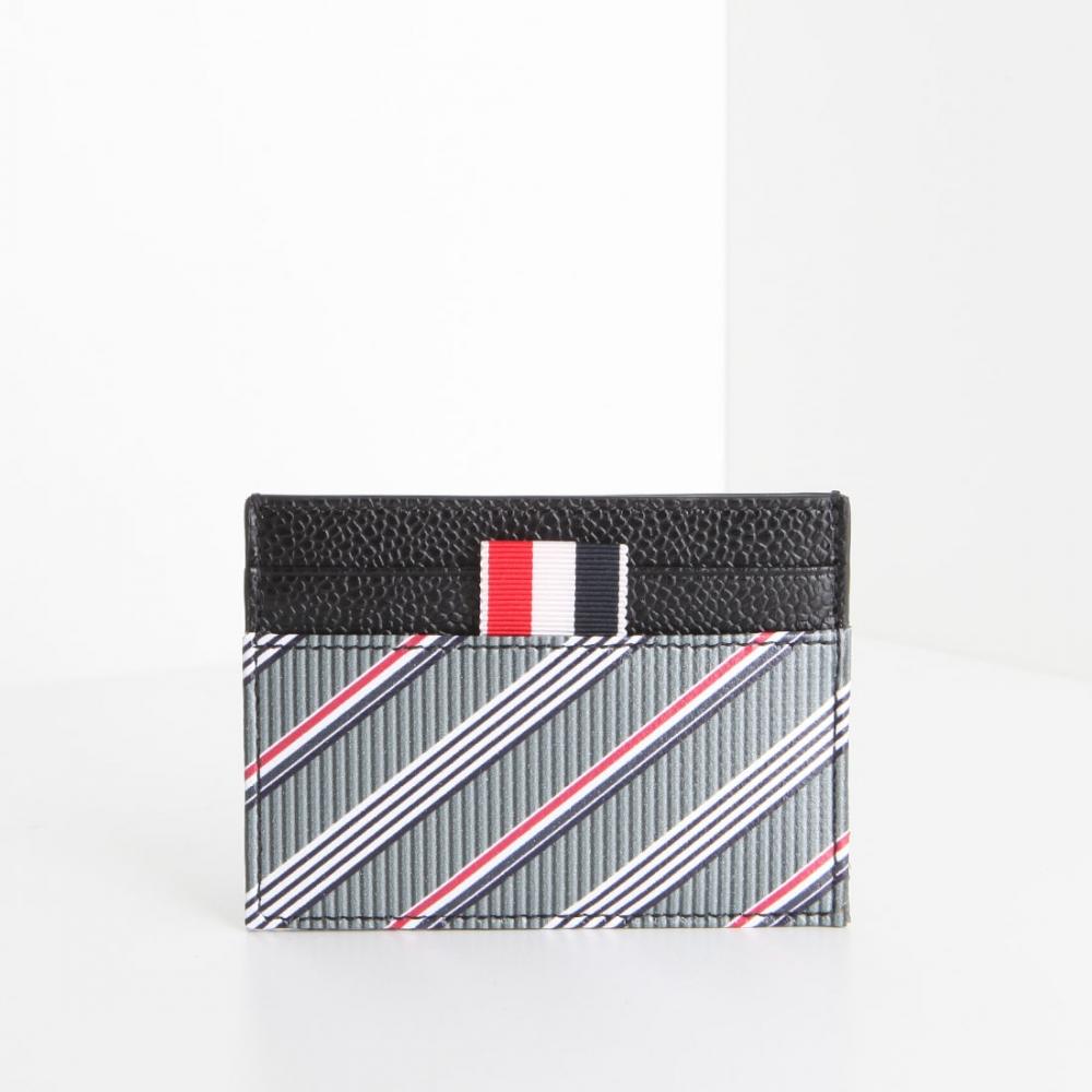 

Thom Browne Card Holder Monogram Canvas Gray MAW253A07557035