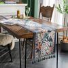 Vintage Luxe Chinese Modern Style Fabric Table Runner Rectangular Dining Room Decorative Cloth