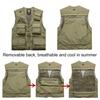 Fishing Vest Detachable Multiple Pockets Multipurpose Soft Comfortable Breathable Air Holes Jacket Multifunctional Outdoor Vest for Travel
