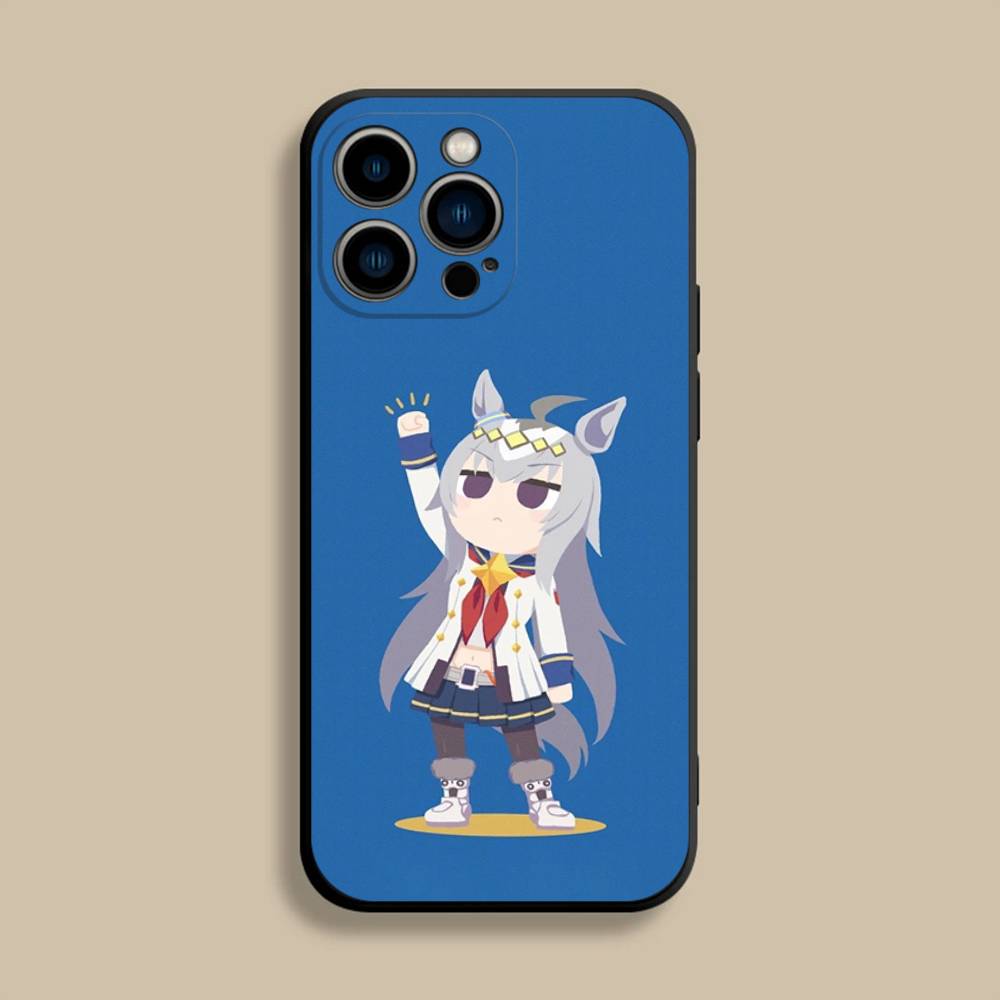 Uma Musume Pretty Derby Phone Case For iPhone 17,16,15,14,13,12,Pro,Max,Plus,E,SE4,Air,Mini Black Soft Cover