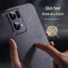 SHANGSU Light Luxury Nubuck Leather Anti-Drop Full Coverage Phone Case for OPPO Reno7/Reno7 Pro