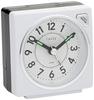 RHYTHM Alarm Clock Analog Small Cute Continuous Second Hand with Light Colorful Clock White DAILY RA27 8REA27DN03