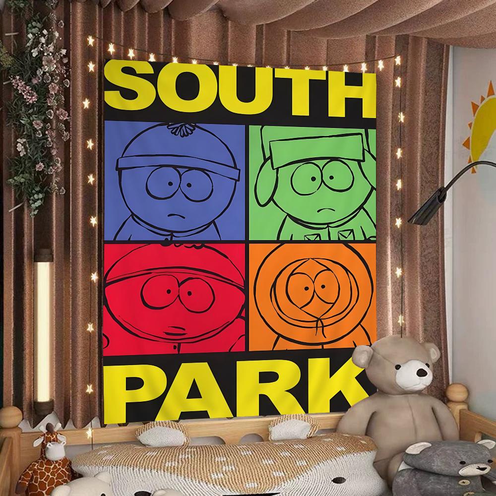 Мультяшный SouthparkS Мультяшный Гобелен Настенное Украшение Домашний Декор для Дома 74x94cm(29x37in)
