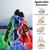 Superhero Trio Colorful Action Flannel Blanket Super Soft Warm Cozy Blanket for Sofa Bed Office Travel All‑Season Home Decor Gift