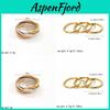 Anello geometrico minimalista in acciaio inossidabile con finitura opaca per uomo e donna
