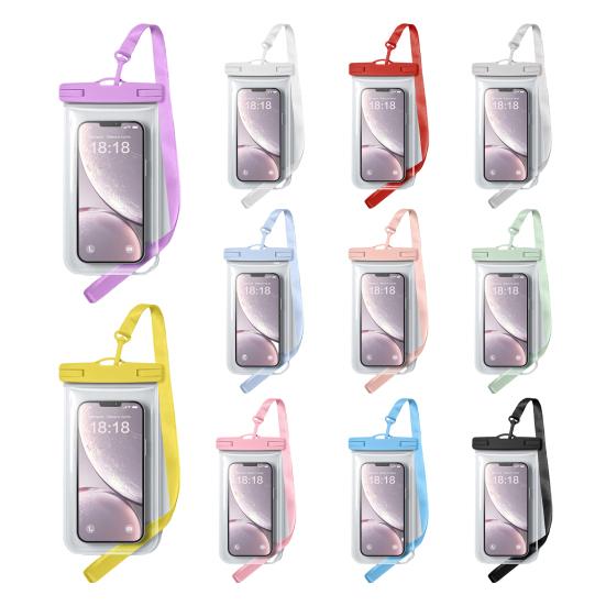 Waterproof Cell Phone Pouch Underwater Cell Phone Dry Bag Case Lanyard Beach Swimming Kayaking Boating Clear Phone Holder Protector