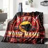 1PC Sc Bern Custom Name Patterned Flannel Blanket Suitable For All Seasons For Home Decor Warmth And Comfort Gifts Holiday Present