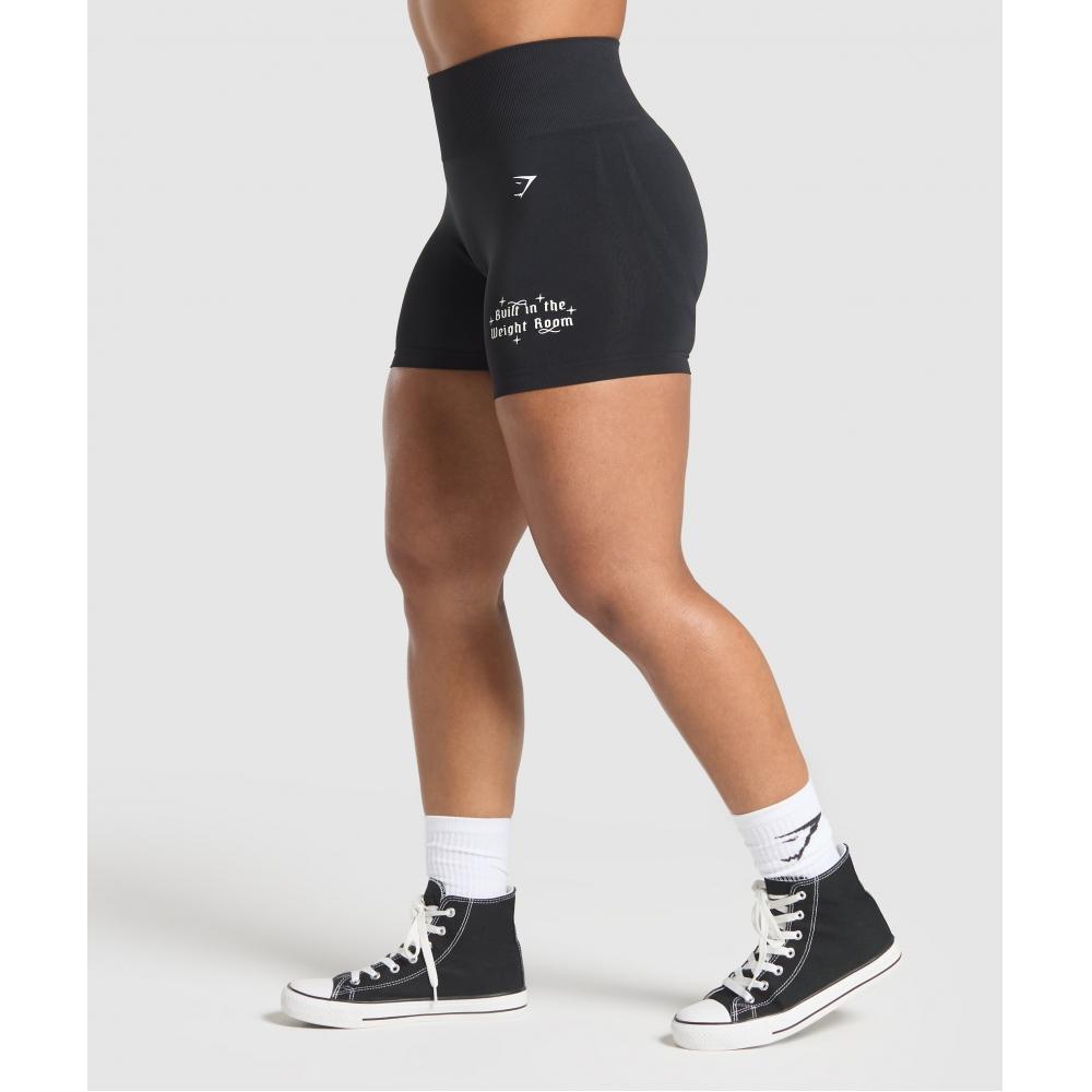 Gymshark Built In The Weight Room Shorts Black B2b2s Bb2j