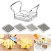 5pcs/set Manual French Fry Cutter Stainless Steel Fruit Cutter Cutting Potato Machine  Cucumber