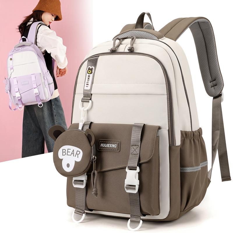 Waterproof New Lightweight Backpack For Primary School Girls And Children Large Capacity Spinal Protection Backpack For Girls
