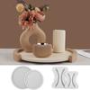 Unique Silicone Mold Serving Tray Mold Food Grade Flowerpot Base Moulds Silicone Texture Suitable for Home Decoration