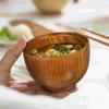 2 Pcs Ceramics Wooden Bowl with Lid Fettuccine Pasta Ramen Japanese Noodle Bowls