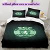 Sporting CP Muster Bettwäsche Steppdecke Set Bettbezug Kissenbezug Heimdekoration Geburtstagsgeschenk (1 Bettbezug + 2 Kissenbezüge, ohne Füllung)