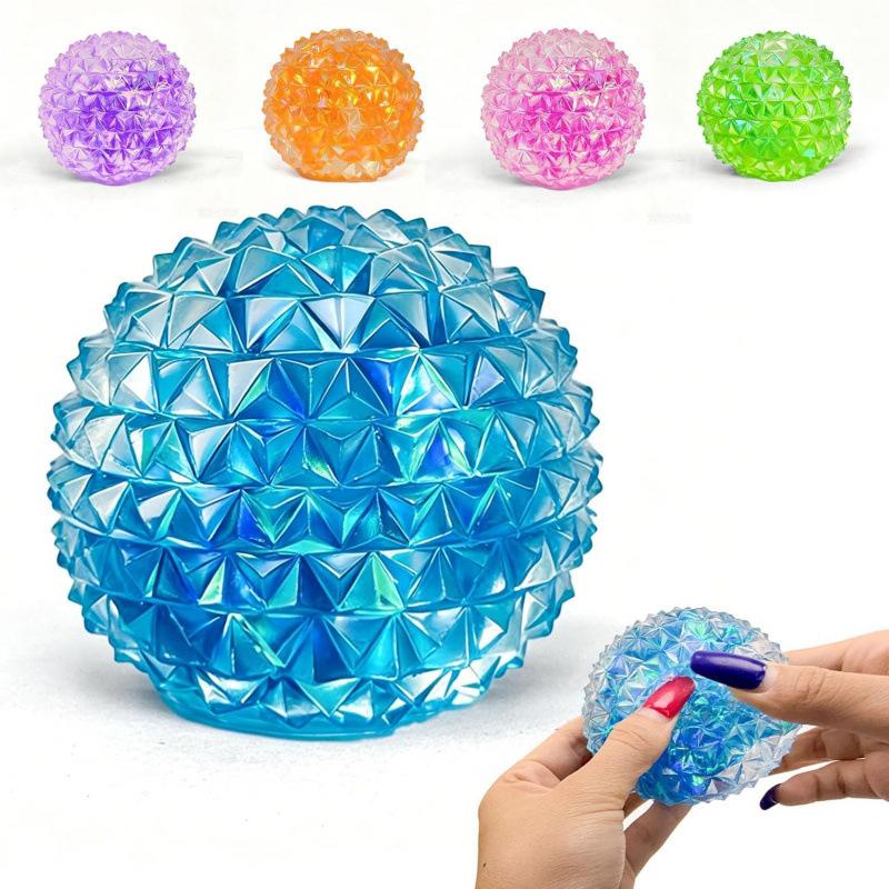 New Cute Stress Relief Squishy Ball Slow Rising Diamond Glitter Sensory Fidget Toy Gift
