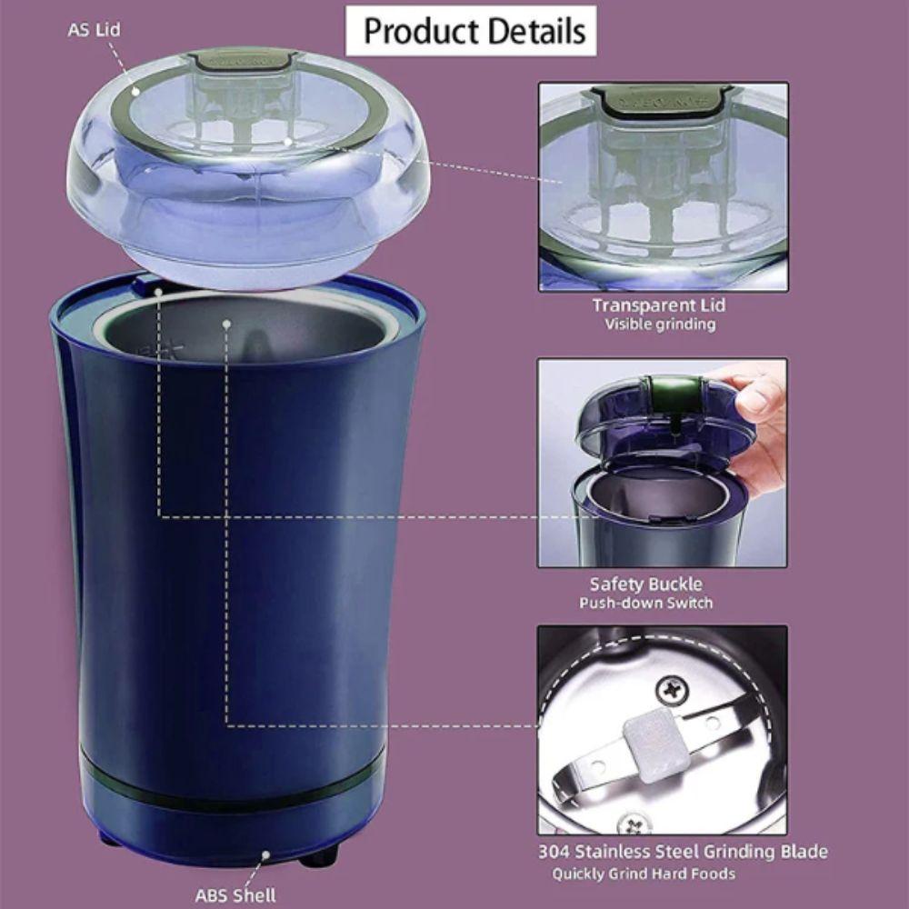 Small Size Electric Grinding Machine Portable Design Coffee Grinder Grain Grinder Cereal Chopper