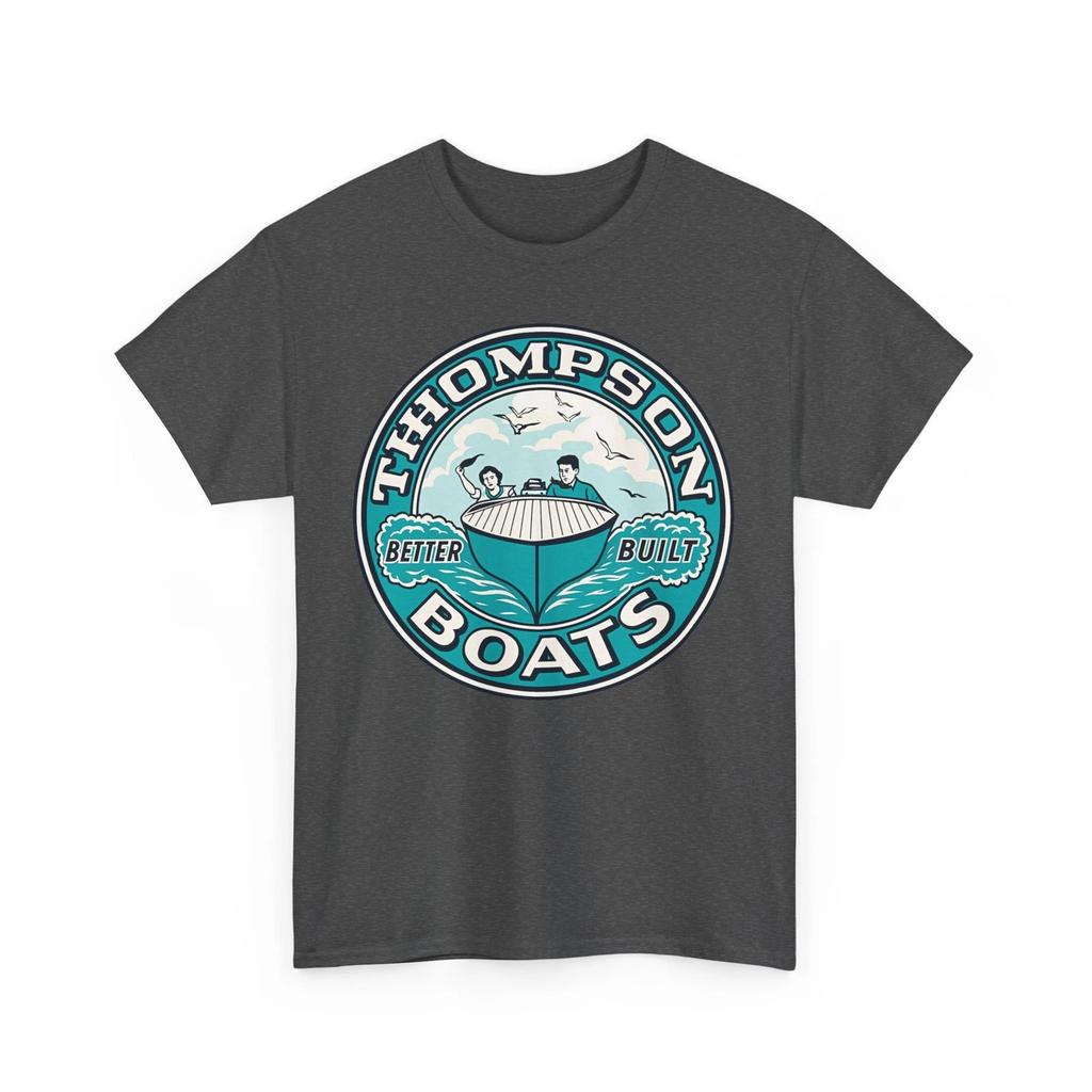 Thompson Boats Besser Gebaut Vintage Antike Holzboote Kanus Logo T-Shirt