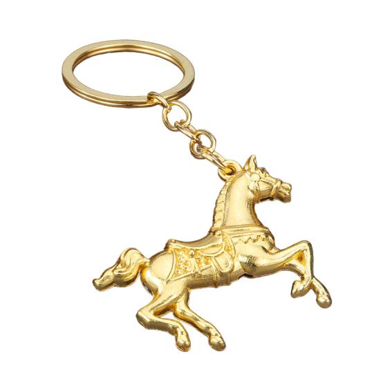 

Брелок-подвеска Год Лошади Изысканное мастерство Брелок для ключей Двери Рюкзаки Сумки Ключница C