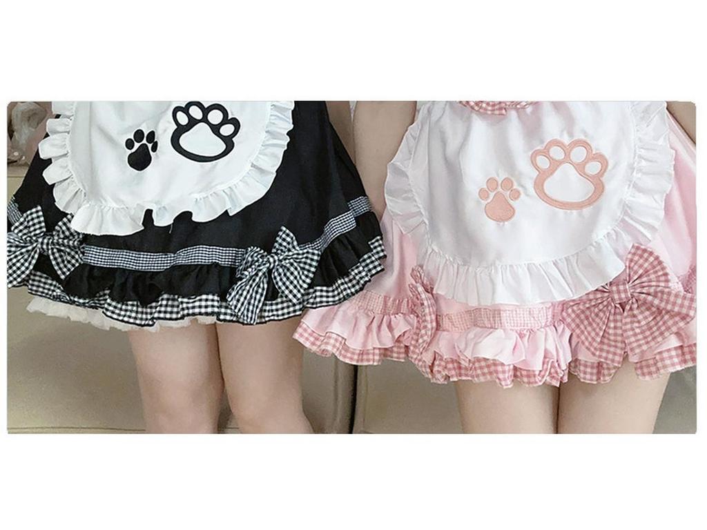 Sweet Kitten Anime Lolita Maid Cosplay Dress