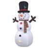 Inflatable Christmas Snowman Decor Inflatable Snowman Outdoor Christmas Garden Decor Manual Inflation with Branches Holiday Indoor/Outdoor Party Garde