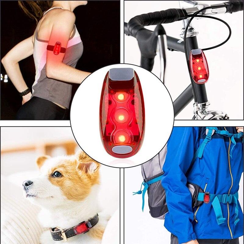 Bicycle Rear Light Safety Flashing Bicycle Rear Light Running Walking Cycling Helmet Light