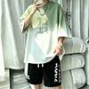 Cooling Cotton Short Sleeve T-Shirt Shorts Set Teen Boys Sportswear Casual Outfit