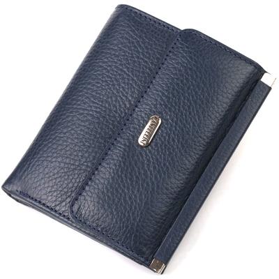 Practical Wallet for Women of Medium Size Made of Genuine Leather Flotar CANPELLINI 21813 Blue