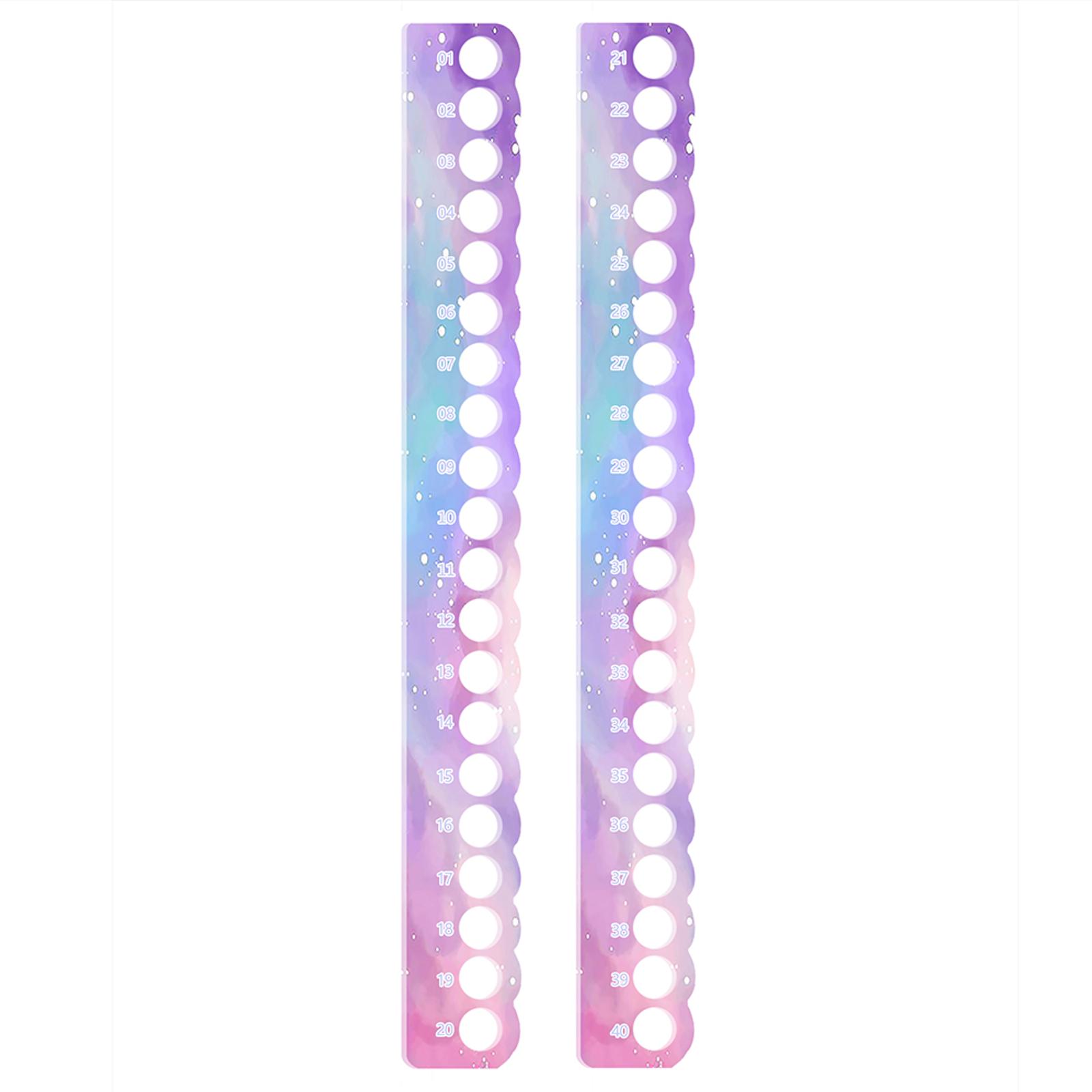 2pcs Cross Stitch Thread Holder Bobbins Portable Sewing Tool Organizer Acrylic Cross Stitch Holder Tool for Handmade Accessories