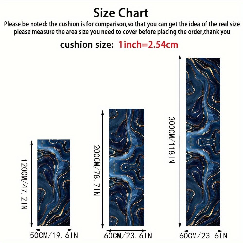 

Ковровая дорожка Длинный ковер Высококлассный Синий Напольный коврик Ковер для прихожей Ковер для кухни Ковер для гостиной Ковер для спальни Украшение дома 50X120CM